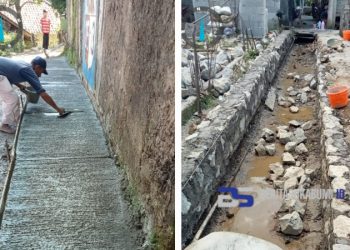 Pemdes Bangbayang Realisasikan DD Tahap Pertama untuk Pembangnunan Drainase dan Rabat Beton