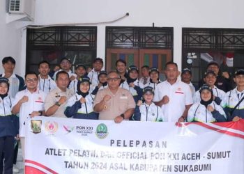 Lepas Kontingen PON XXI, Bupati Sukabumi Minta Para Atlet untuk Tampil Maksimal