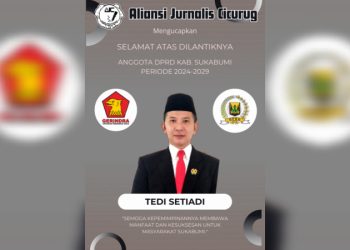 Aliansi Jurnalis Cicurug Mengucapkan Selamat Atas Dilantiknya Anggota DPRD Kab. Sukabumi Tedi Setiadi