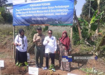 Dukung Program Pemulihan Ekosistem di Benteng Alam Gedepahala, Pemdes Ambarjaya Tanam 7000 Pohon