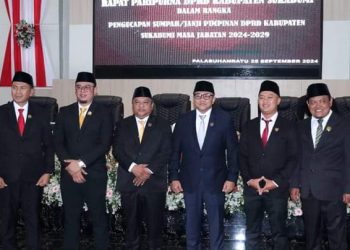DPRD Kabupaten Sukabumi Sahkan Pimpinan Definitif Periode 2024-2029