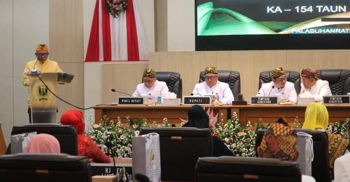 Rapat Paripurna DPRD Bahas Milangkala Kabupaten Sukabumi ke 154 Tahun