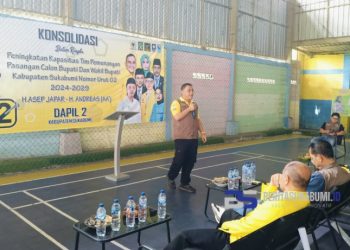 Konsolidasi Tim Pemenangan Paslon Bupati Sukabumi Nomor Urut 2, Deni Gunawan Berikan Dorongan Penuh Semangat