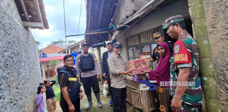 Peduli Bencana, Dewan Aang Bagikan Sembako Kepada Warga Terdampak Bencana di Cicurug