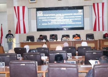 Rapat Paripurna DPRD Kab. Sukabumi, Bahas Nota Penjelasan Atas Tiga Raperda
