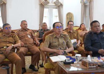 Ketua DPRD Kab. Sukabumi Hadiri Rakor Secara Virtual di Pendopo untuk Membahas Persiapan Pelantikan Kepala Daerah Terpilih