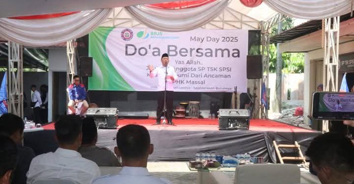 Doa Bersama, Wabup Apresiasi Peringatan Mayday Damai dan Lancar