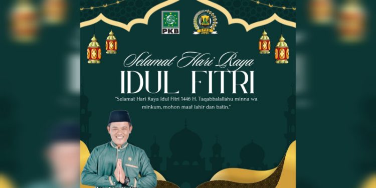 Anggota DPRD Kab. Sukabumi Fraksi PKB, Aang Erlan Hudaya Mengucapkan Selamat Hari Raya Idul Fitri 1446 H