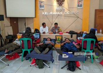 Bantu Ketersediaan Stok Darah di PMI Kab. Sukabumi, Lurah Cicurug Rutin Lakukan Donor Darah