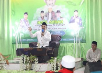 Wabup Hadiri Haul Akbar Guru Besar Yayasan Al-Kholiliyah Sukatani KH. M. Yusuf Mubarok