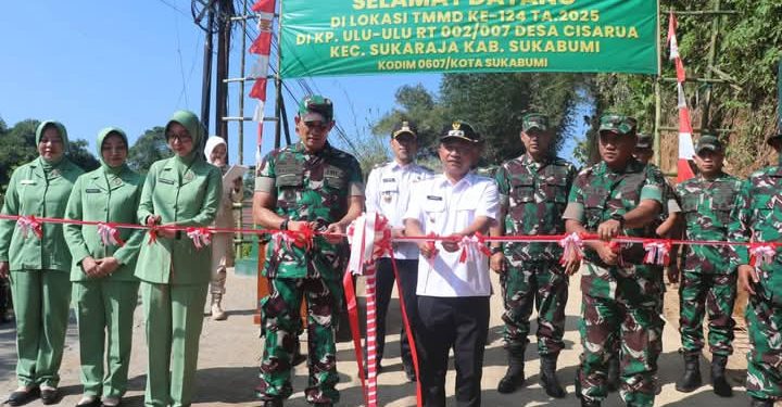 Serah Terima Hasil Karya TMMD ke 124, Wabup: Sangat Membantu Pembangunan Daerah