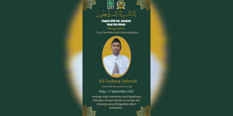 Ketua DMI Kec. Cicurug Tutup Usia, Kang Dewan Aang Ucapkan Berbela Sungkawa
