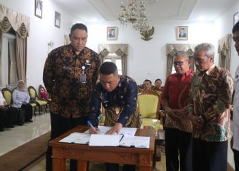 Wabup Hadiri Penandatanganan PKS OP4D, Wujudkan Kemandirian Fiskal Daerah
