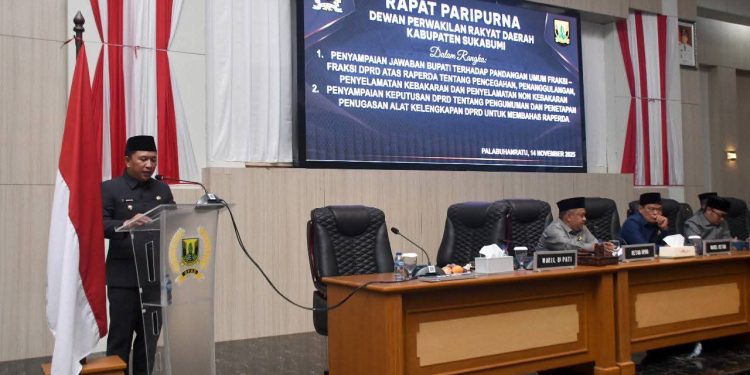 DPRD Sukabumi Gelar Paripurna: Bupati Sampaikan Jawaban atas Pandangan Fraksi