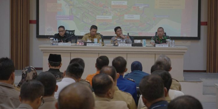 Hadiri Rakor Lintas Sektor, Wabup Pastikan Kesiapan Amankan Nataru Berjalan Lancar