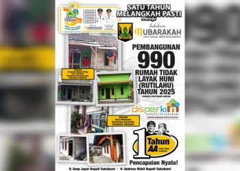 Satu Tahun Kerja Nyata, Asep Japar-Andreas Berhasil Membangun 990 Rutilahu