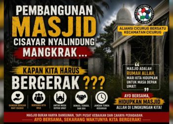 A-Ciber Gerakkan Swadaya, Ajak Bangun Kembali Masjid Cisayar Nyalindung yang Mangkrak   