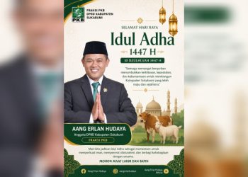 Aang Erlan Hudaya Sampaikan Ucapan Idul Adha 1447 H: Jadikan Momen Kurban Penguat Persatuan dan Pembangunan Sukabumi