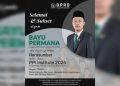 Selamat dan Sukses! Bayu Permana Anggota DPRD Sukabumi Fraksi PKB Terpilih Menjadi Narasumber PPI Institute 2026