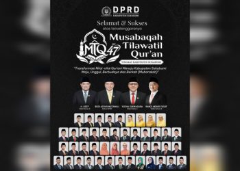 DPRD Kabupaten Sukabumi Mengucapkan Selamat dan Sukses atas Terselenggaranya Musabaqah Tilawatil Quran
