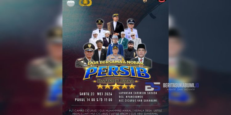 Doa Bersama dan Nobar Persib: Warga Cicurug Siap Dukung Maung Bandung Tembus Hattrick Juara