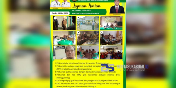 Kecamatan Bojonggenteng Tingkatkan Kinerja, Gelar Apel Hingga Koordinasi Program Strategis