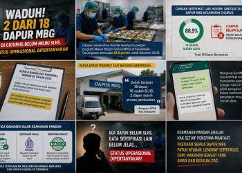 Waduh! Dua dari 18 Dapur MBG di Cicurug Belum Miliki SLHS, Status Operasional Dipertanyakan