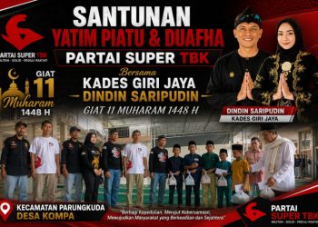 Sambut Muharram 1448 H, DPD PSI Kabupaten Sukabumi Santuni 84 Anak Yatim di Parungkuda
