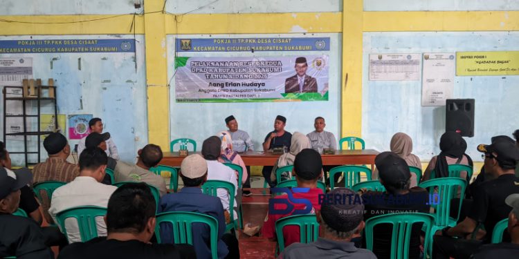 Reses Dewan Aang di Cisaat, Warga Minta Penambahan PJU dan Maksimalkan Sarana Air Bersih dari PDAM