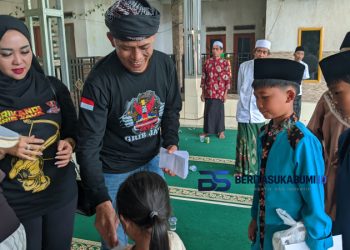 Gebyar Muharram 1448 H, GRIB Jaya PAC Cicurug Santuni 84 Anak Yatim di Kompa
