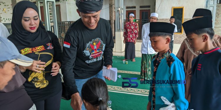 Gebyar Muharram 1448 H, GRIB Jaya PAC Cicurug Santuni 84 Anak Yatim di Kompa