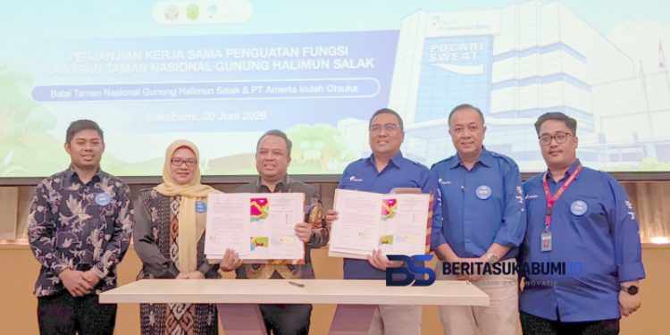 Perkuat Fungsi Kawasan, TNGHS dan PT Amerta Indah Otsuka Jalin Kerja Sama