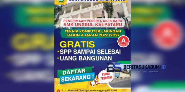 SMK Unggul Kalpataru Buka Pendaftaran Siswa Baru Jurusan Teknik Komputer Jaringan, Bebas Biaya SPP dan Uang Bangunan