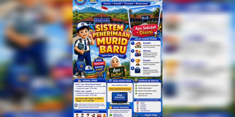 SMP Negeri 3 Cicurug Buka Pendaftaran Murid Baru Tahun Ajaran 2026/2027