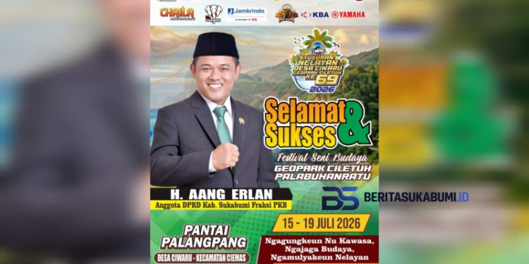Syukuran Nelayan dan HUT ke-69 Desa Ciwaru, Festival Seni Budaya Geopark Ciletuh Meriah di Pantai Palangpang