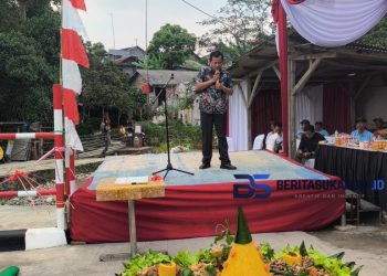 Dewan Aang Erlan Hudaya Hadiri Peresmian Jembatan Sadang, Hasil Kerjasama Warga dan PT Indolakto