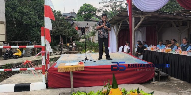 Dewan Aang Erlan Hudaya Hadiri Peresmian Jembatan Sadang, Hasil Kerjasama Warga dan PT Indolakto