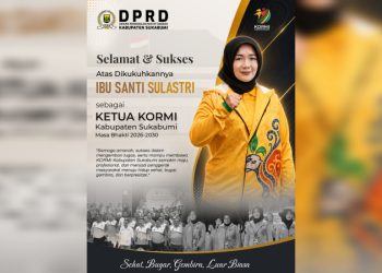 Santi Sulastri Resmi Dikukuhkan Jadi Ketua KORMI Kabupaten Sukabumi Masa Bhakti 2026–2030