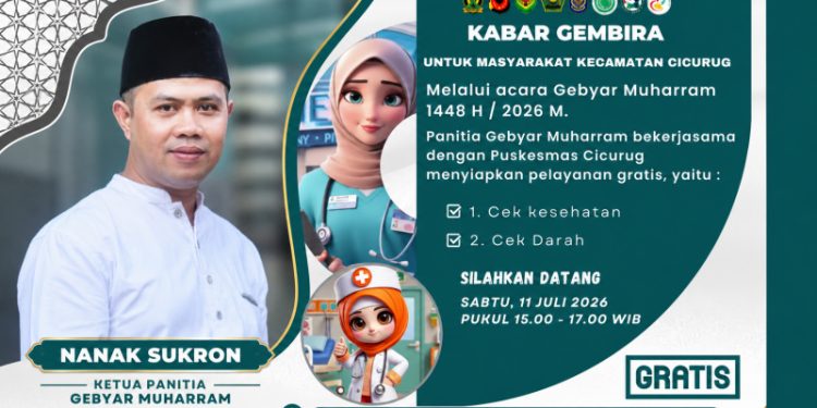 Gebyar Muharram 1448 H, Warga Cicurug Dapat Layanan Kesehatan Gratis