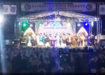 Ribuan Warga Padati Alun-alun Cicurug, Gebyar Muharram 1448 H Berjalan Meriah