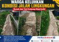 Warga Kampung Nyangkowek Bangbayang Kecewa, Jalan Lingkungan Rusak Bertahun-tahun Tak Kunjung Diperbaiki