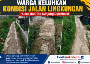 Warga Kampung Nyangkowek Bangbayang Kecewa, Jalan Lingkungan Rusak Bertahun-tahun Tak Kunjung Diperbaiki