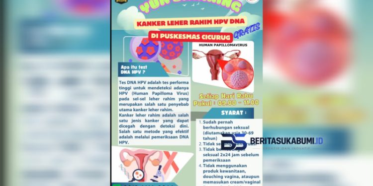 Puskesmas Cicurug Hadirkan Layanan Skrining Kanker Leher Rahim Tes DNA HPV Secara Gratis