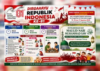 Warga Kampung Nyangkowek Bangbayang Akan Menggelar Perlombaan HUT RI ke-81 Sekaligus Maulid Nabi Muhammad SAW
