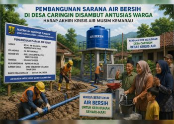 Pembangunan Sarana Air Bersih di Desa Caringin Disambut Antusias Warga, Harap Akhiri Krisis Air Musim Kemarau