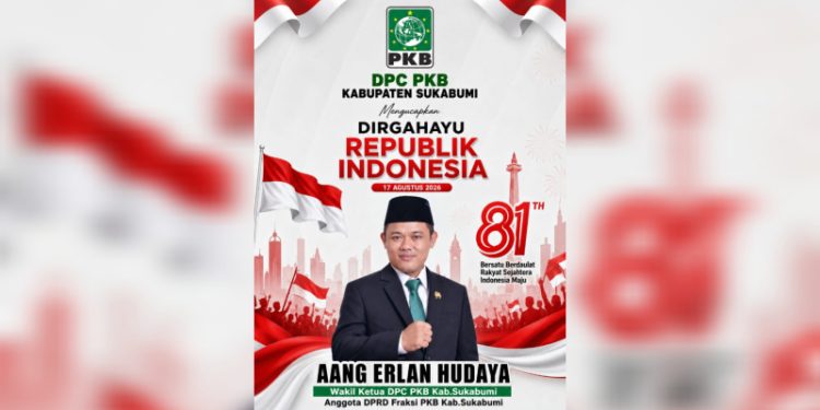 Aang Erlan Hudaya Sampaikan Ucapan Dirgahayu RI ke-81: Bersatu Berdaulat, Rakyat Sejahtera, Indonesia Maju