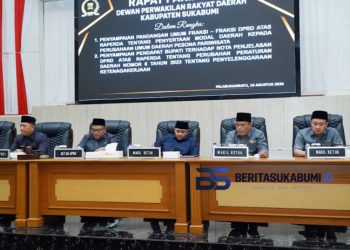 Rapat Paripurna ke-14 DPRD Sukabumi: 7 Fraksi Sampaikan Pandangan Soal Penyertaan Modal Perumda Pesona Pariwisata