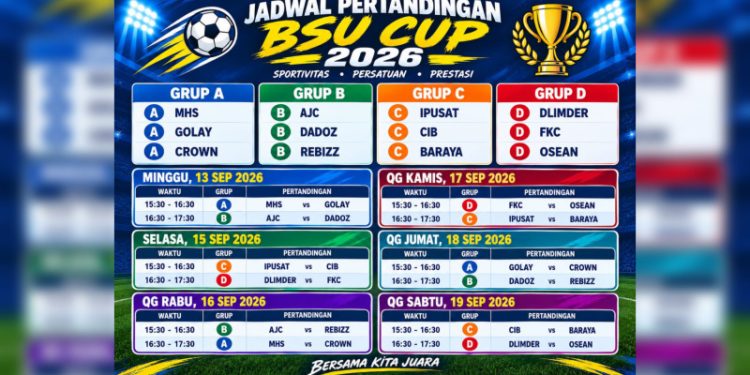 BSU CUP 2026 Resmi Bergulir, 12 Tim Berebut Gelar Juara