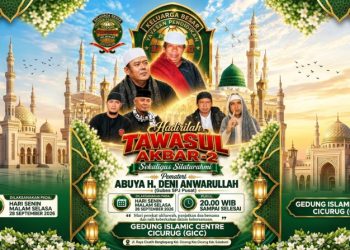 Tawasul Akbar ke-2 Digelar di Cicurug, Abuya H. Deni Anwarullah Jadi Pemateri