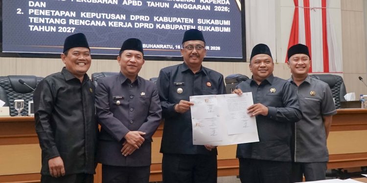 DPRD dan Pemkab Sukabumi Sepakati Perubahan APBD 2026, Tambahan Dana Bagi Hasil Capai Rp89 Miliar